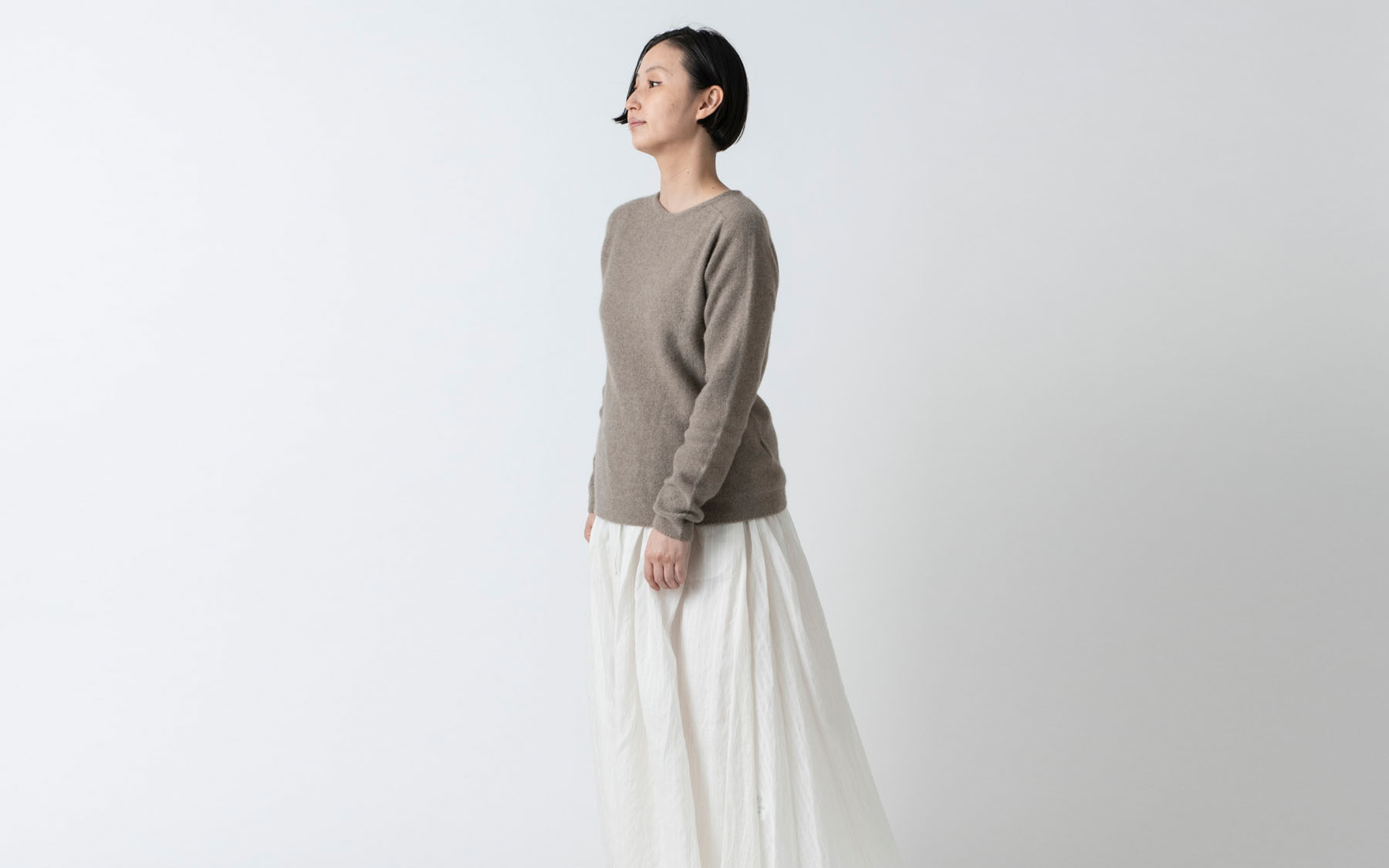 enrica cashmere&sable knit / mocha