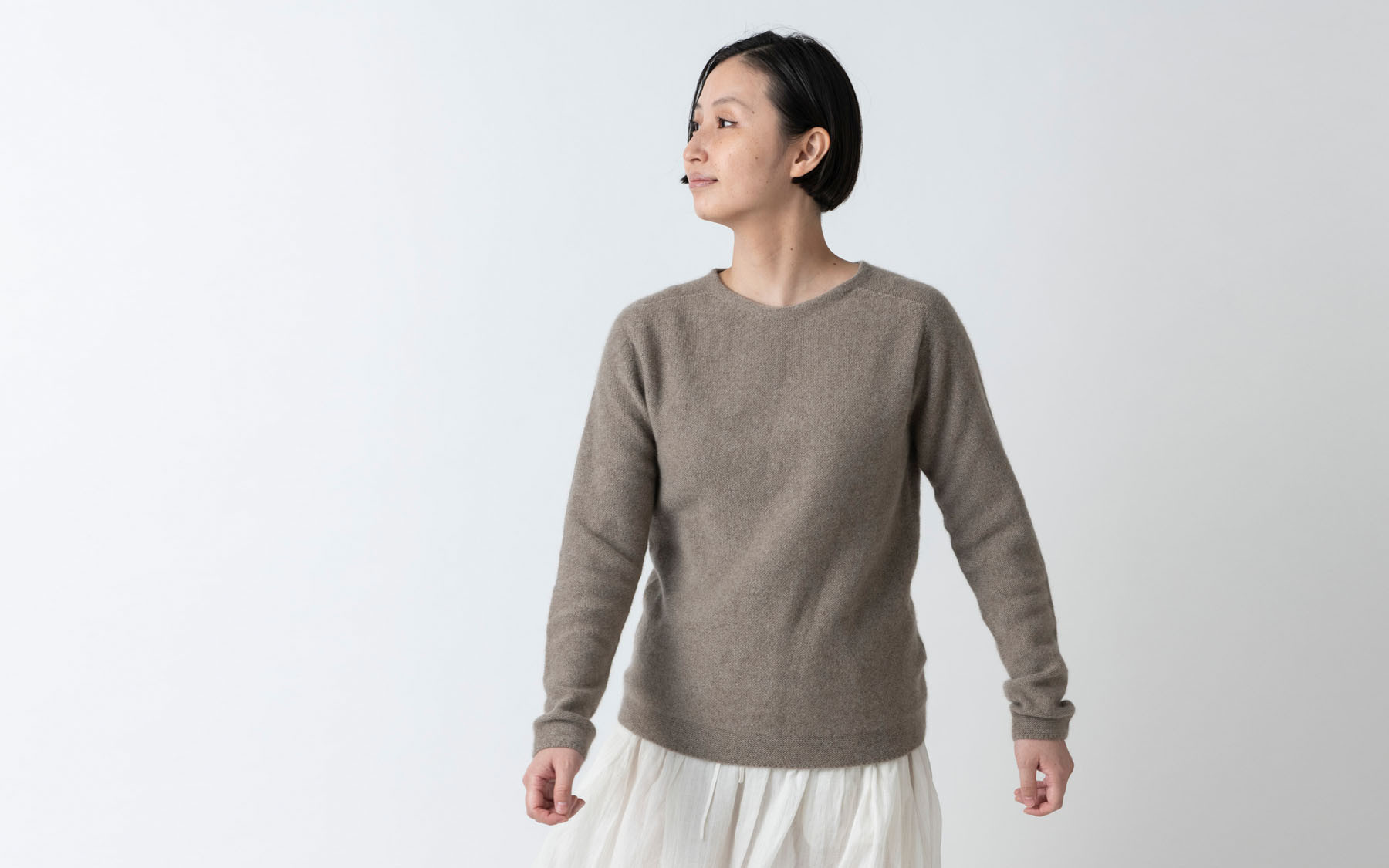 enrica cashmere&sable knit / mocha