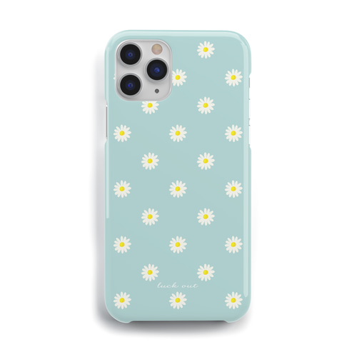 Daisy＊ミントグリーン スマホケース iPhoneケース 名入れ