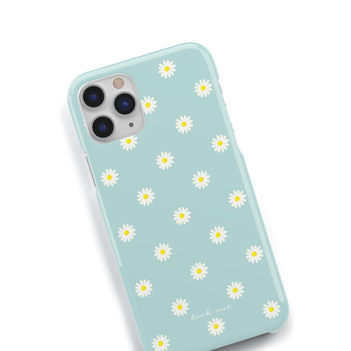 Daisy＊ミントグリーン スマホケース iPhoneケース 名入れ