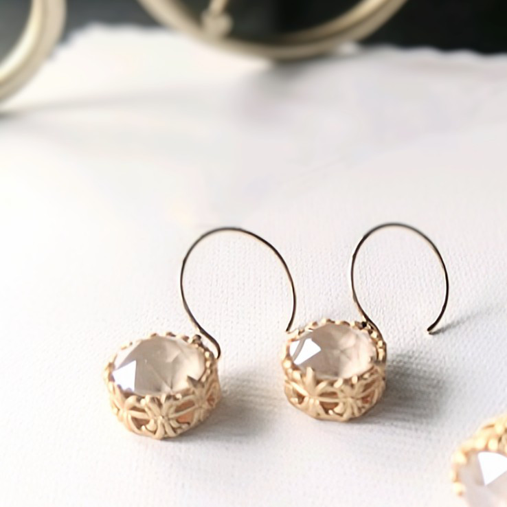 ラスト1 ◇nude beige美肌ヌードベージュ芸細ピアスorイヤリング サージカルステンレスSUS316L14Kgf