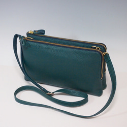 ☆ハンドメイド☆日本製☆本革☆お財布ポシェット☆サコッシュ☆L字  