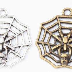 蜘蛛 1個 クモの巣 クモ 蜘蛛の巣 パーツ モチーフ ハロウィン 昆虫 虫