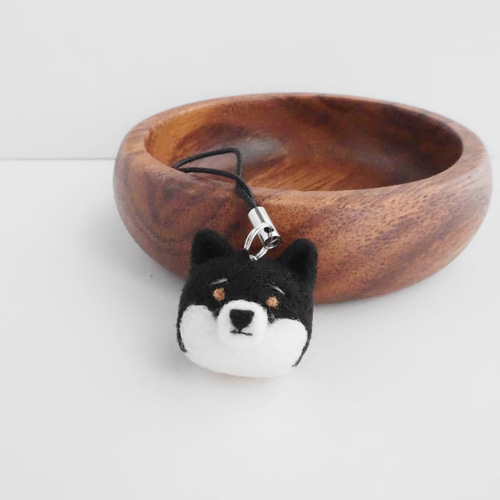 羊毛フェルト　柴犬　ストラップ 羊毛フェルト 柴犬 ストラップ 【推し活に！うちの子といつでも一緒