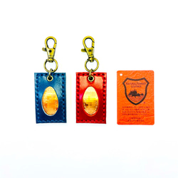 栃木レザー スーベニアメダルホルダー colors キーリング かなぶん工房