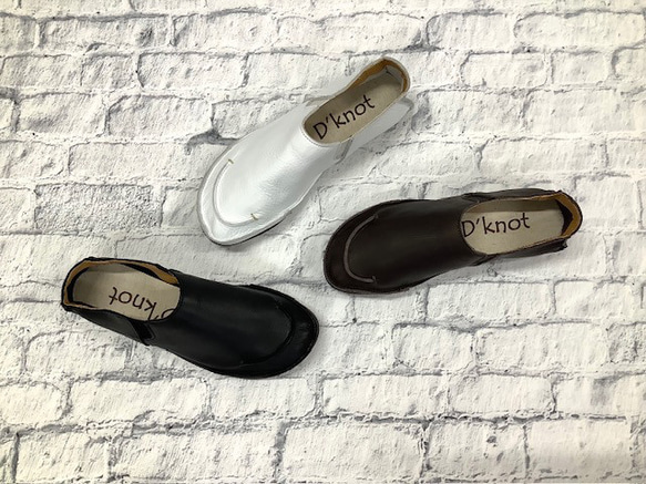 U字ステッチ　ストレスフリー袋縫いスリッポンシューズ　 6050 4枚目の画像