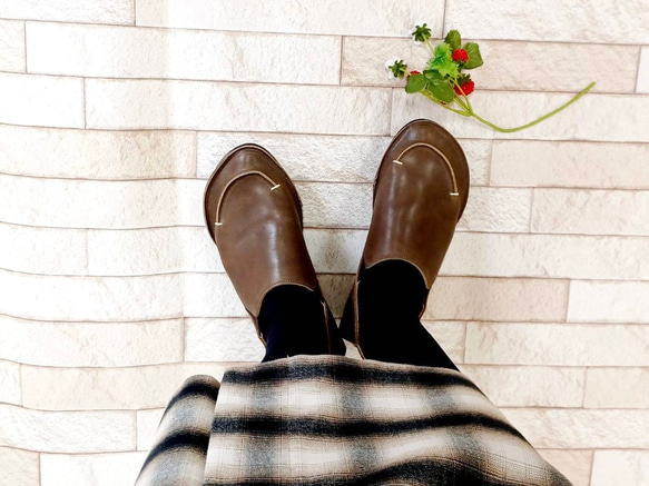 U字ステッチ　ストレスフリー袋縫いスリッポンシューズ　 6050 11枚目の画像