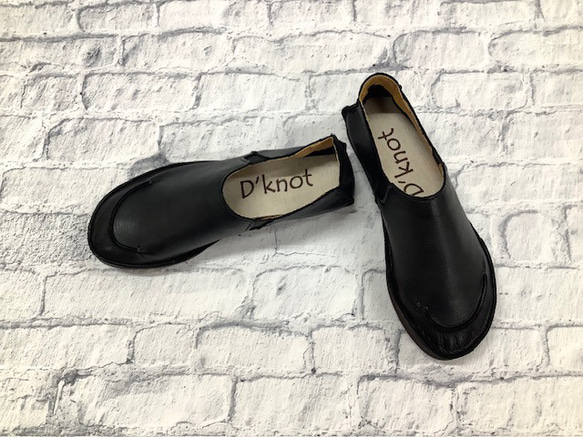 U字ステッチ　ストレスフリー袋縫いスリッポンシューズ　 6050 9枚目の画像