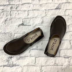 U字ステッチ　ストレスフリー袋縫いスリッポンシューズ　 6050 10枚目の画像