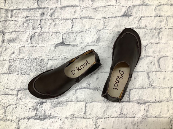 U字ステッチ　ストレスフリー袋縫いスリッポンシューズ　 6050 10枚目の画像