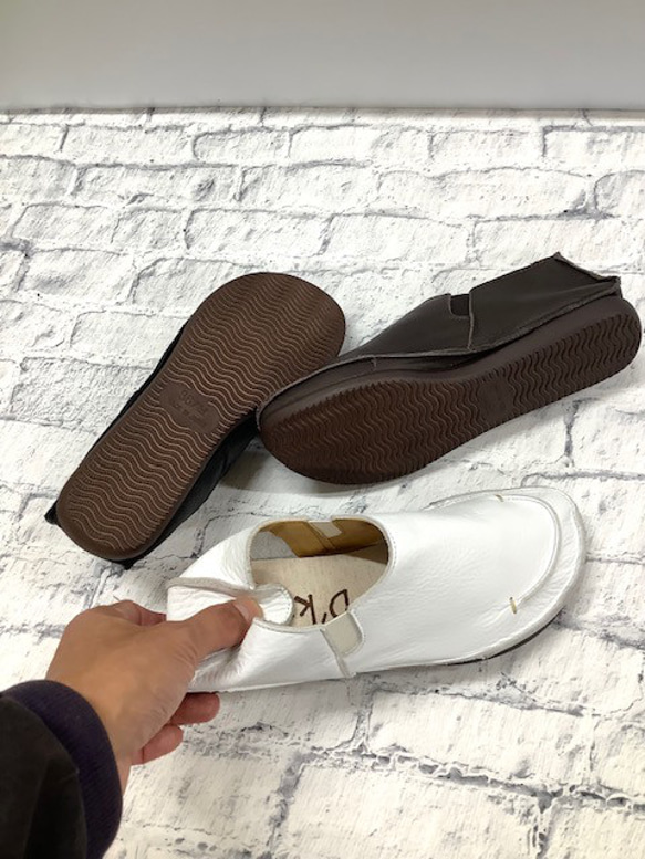 U字ステッチ　ストレスフリー袋縫いスリッポンシューズ　 6050 13枚目の画像