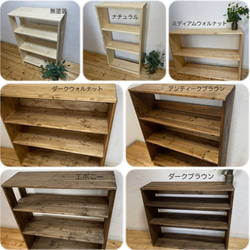 ｈ62ｗ64cmｄ17.8　natural thin rack 8枚目の画像