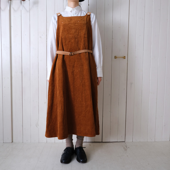 corduroy one-piece　classic orange 第9張的照片