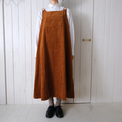 corduroy one-piece　classic orange 第4張的照片