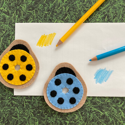 学びのてんとう虫ひも通し、知育玩具、モンテッソーリ、幼児教育