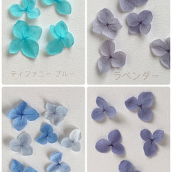 再販23【rie.t】本物の紫陽花のブローチ♡組み合わせ自由 7枚目の画像