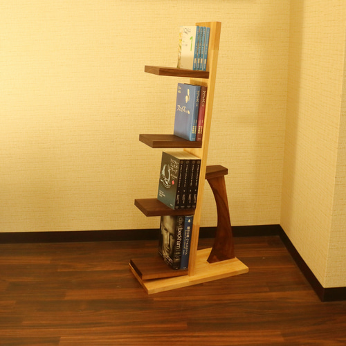 【美品】オークス マガジンタワー ダークブラウン 楽天市場】ブックスタンド マガジンタワーラック おしゃれ ロータイプ