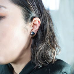 T-129 美諾陶黑珍珠耳環 第6張的照片