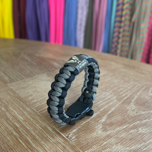 防災啓発グッズ プレゼント メンズ パラコードブレスレット お守り