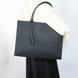 【人気シリーズ】A4サイズしかくトートbag☆彡外縫いver・受注製作・お色違いも対応可能です 8枚目の画像