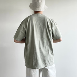 ヴィンテージライク オーバーシルエット半袖Tシャツ / RNC / リーフグリーン 9枚目の画像