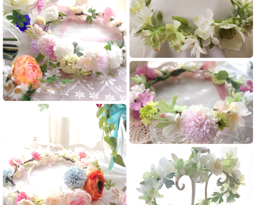 オーダー花冠 セミオーダー 花冠 花かんむり 受注製作 ヘッドドレス