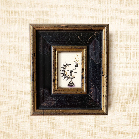 ミニ額縁 原画【 きみにふりそそぐは、無限大 】 7枚目の画像