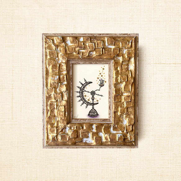 ミニ額縁 原画【 きみにふりそそぐは、無限大 】 17枚目の画像