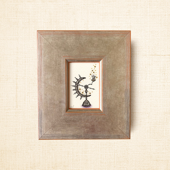 ミニ額縁 原画【 きみにふりそそぐは、無限大 】 14枚目の画像