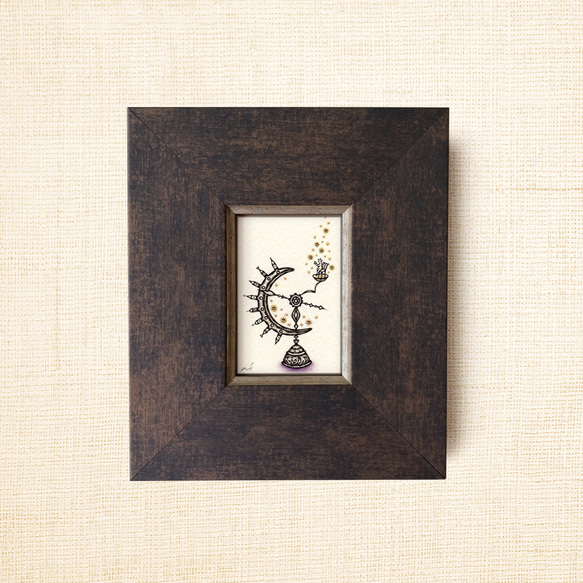 ミニ額縁 原画【 きみにふりそそぐは、無限大 】 11枚目の画像