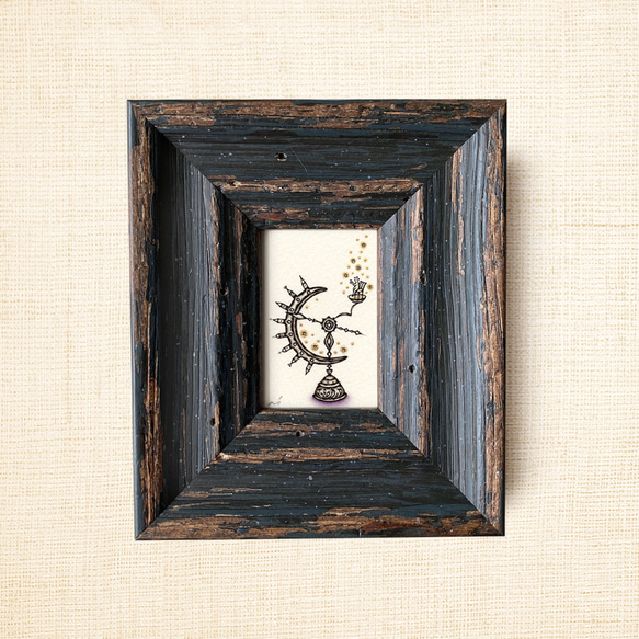 ミニ額縁 原画【 きみにふりそそぐは、無限大 】 16枚目の画像