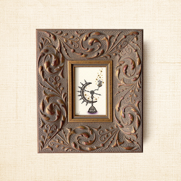 ミニ額縁 原画【 きみにふりそそぐは、無限大 】 9枚目の画像