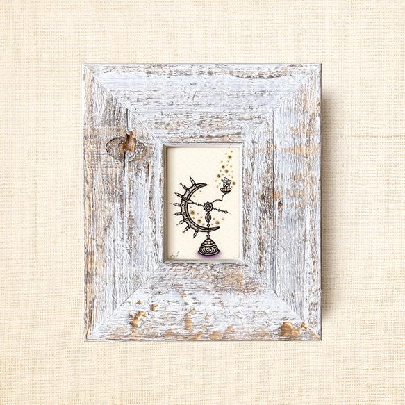 ミニ額縁 原画【 きみにふりそそぐは、無限大 】 15枚目の画像