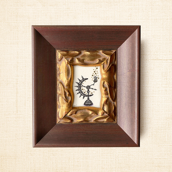 ミニ額縁 原画【 きみにふりそそぐは、無限大 】 13枚目の画像