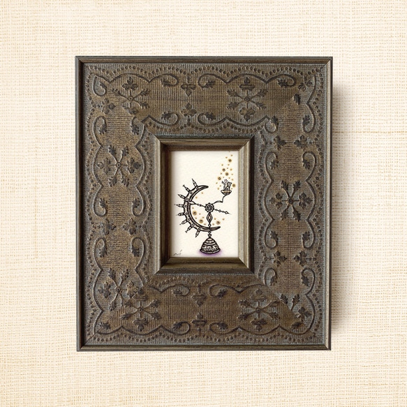 ミニ額縁 原画【 きみにふりそそぐは、無限大 】 5枚目の画像