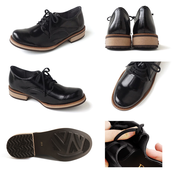 成熟的光澤感 柔軟的男士風女鞋 日本製造 (3301)【接單後製作：15～24・40天※取決於顏色】 第4張的照片
