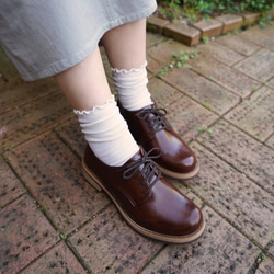 成熟的光澤感 柔軟的男士風女鞋 日本製造 (3301)【接單後製作：15～24・40天※取決於顏色】 第1張的照片