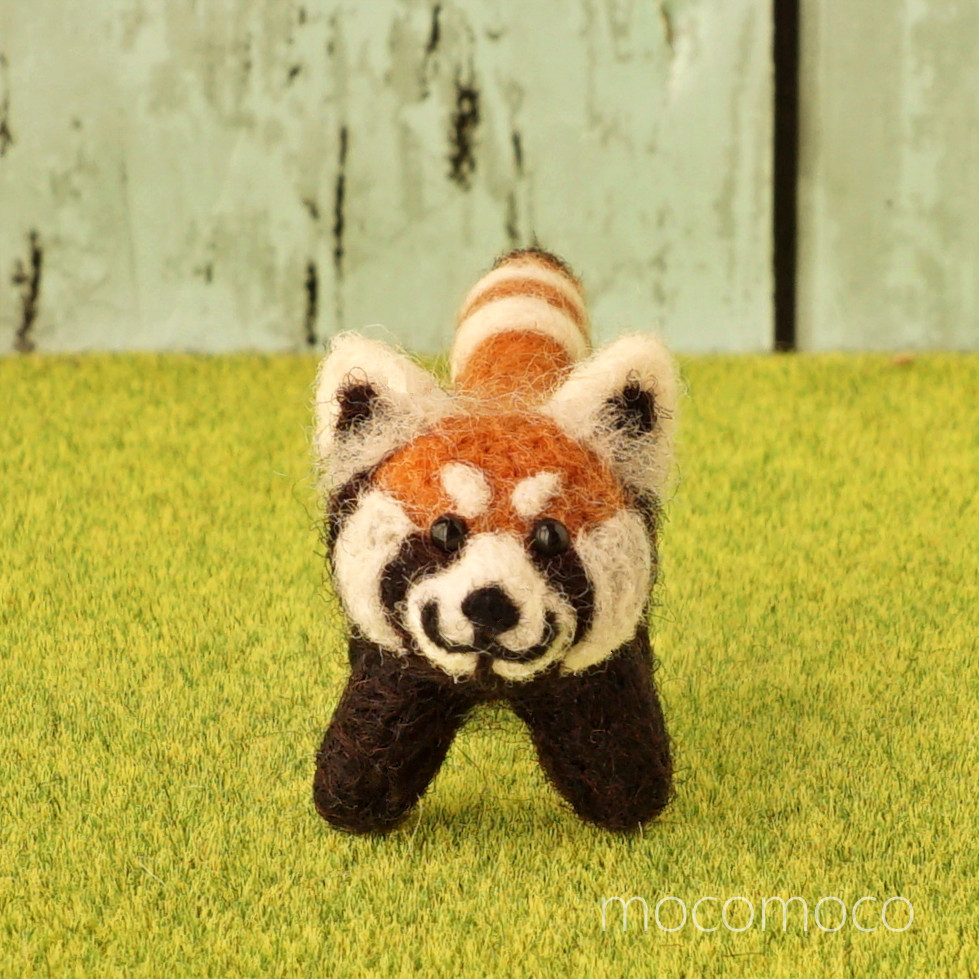 もこもこマスコット・レッサーパンダのりんたろう　☆羊毛フェルティング☆あかころ☆akatin☆