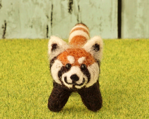 もこもこマスコット・レッサーパンダのりんたろう ☆羊毛フェル