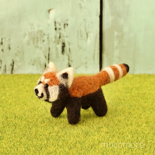 もこもこマスコット・レッサーパンダのりんたろう ☆羊毛フェル