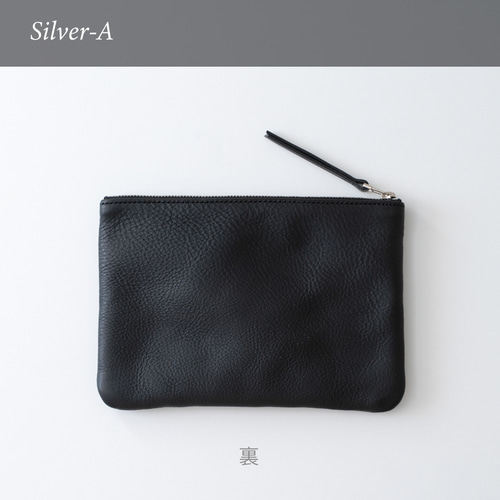 革のフラットポーチL Black ポーチ Fuku 通販 4781686｜Creema
