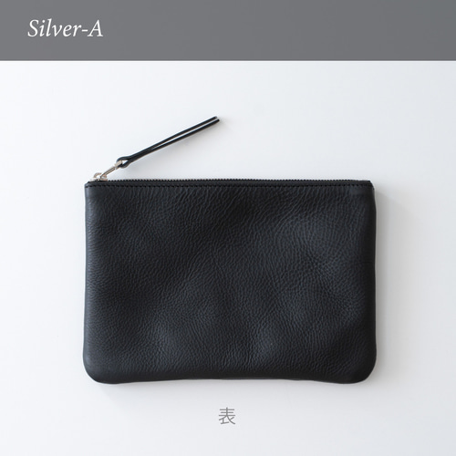 革のフラットポーチL Black ポーチ Fuku 通販 4781686｜Creema