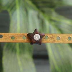 手工木製耳環 純銀耳針 ”星”   單個 禮物訂製 第1張的照片