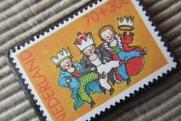 荷蘭聖誕郵票胸針2987 第2張的照片