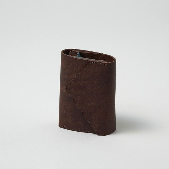 個性的なコンパクト財布 / Coin Wallet Ⅲ *D BROWN 1枚目の画像