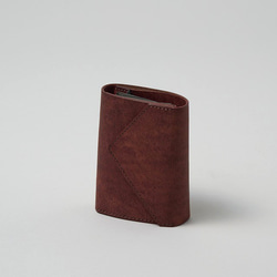 個性的なコンパクト財布/ Coin Wallet Ⅲ *BRICK RED 1枚目の画像