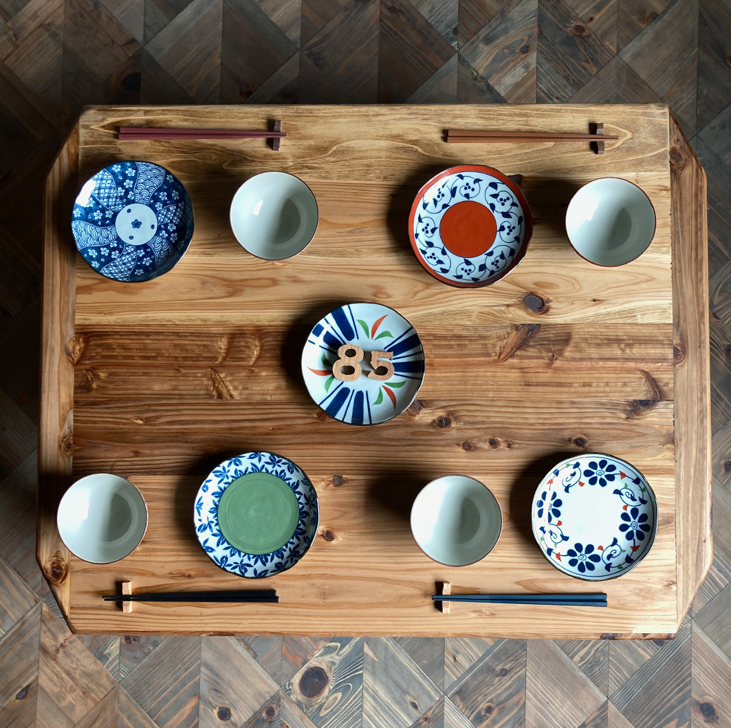 【癒されるちゃぶ台】90×72cm/90×90cm ローテーブル 無垢材 オイル塗装【サイズオーダー可能】