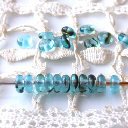 海の欠片　チェコビーズCzech Glass Beads20個 1枚目の画像