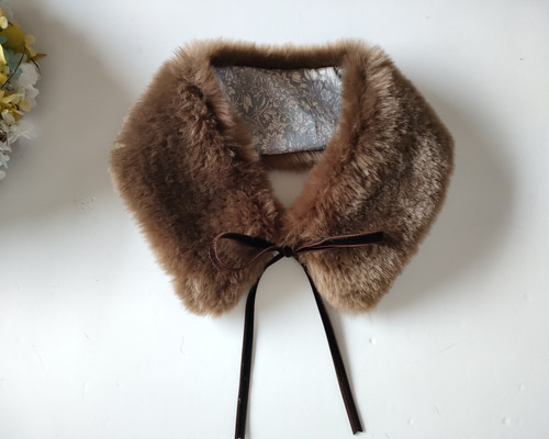 【新品未使用品】 anuans ファーティペット brown アニュアンス anuans ファーティペット （BROWN） -ファッション