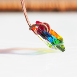 金平糖玻璃「金平糖【彩虹】」項鍊【可以選擇顏色和繩子的長度】【訂製】≪免運費≫ 第3張的照片